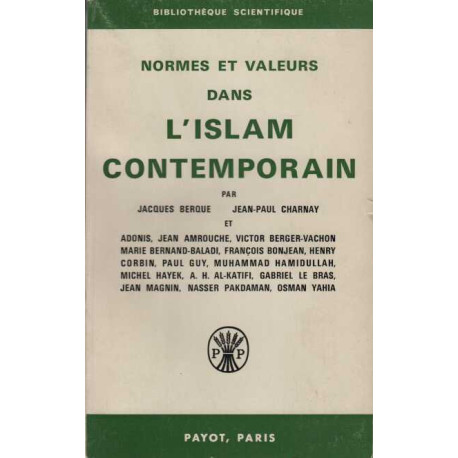 Normes et valeurs dans l'islam contemporain