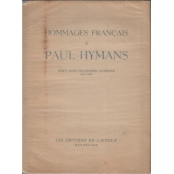 Hommages francais a paul Hymans ecrits sous l'occupation