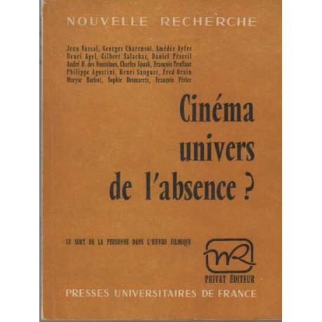 Cinema univers de l'absence