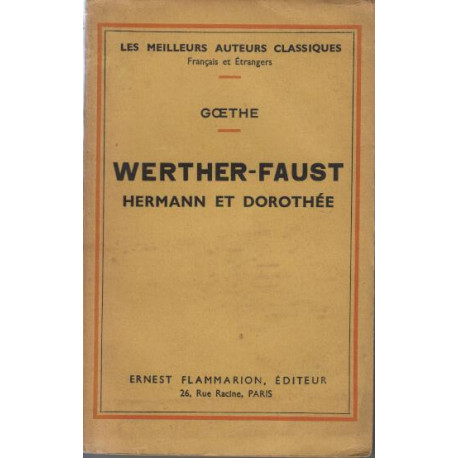 Werther-faust hermann et dorothée
