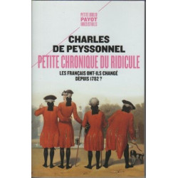 Petite Chronique du Ridicule: Les Français ont-ils changé depuis 1782