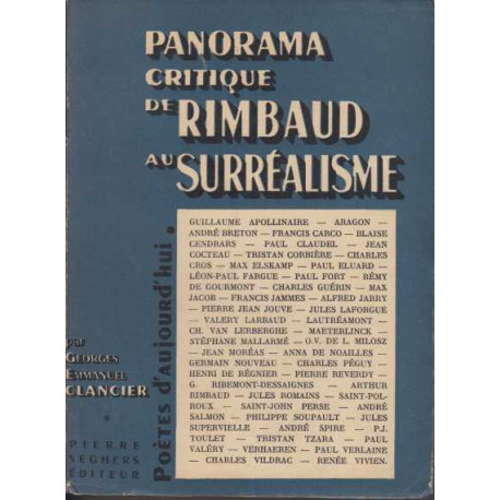 Panorama critique de rimbaud au surrealisme
