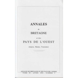 Annales de Bretagne et des pays de l'ouest ( Anjou Maine Touraine)...