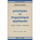 Principes de linguistique appliquee