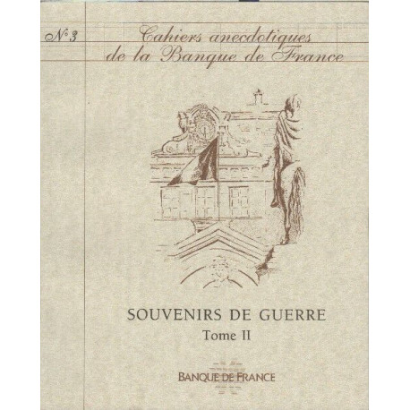 Cahiers anecdotiques de la banque de france numero 3