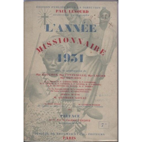 L'annee missionnaire 1931