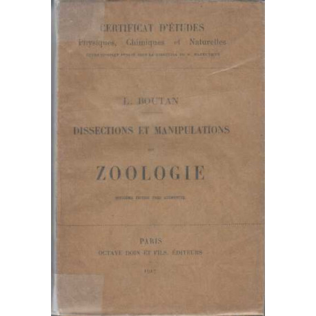 Dissections Et Manipulations de Zoologie