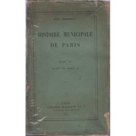 Histoire municipale de paris