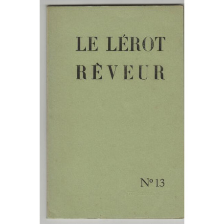 Le lerot reveur numero 13
