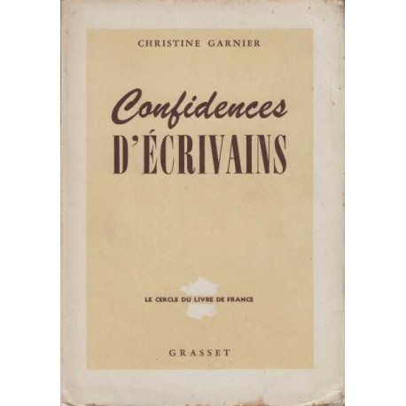 Confidences d'ecrivains