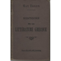 Histoire de la litterature grecque