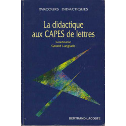 LA DIDACTIQUE AUX CAPES DE LETTRES. Epreuve sur dossier épreuve...