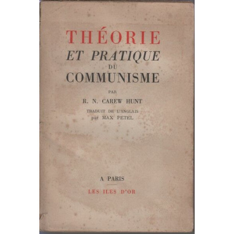 Theorie et pratique du communisme