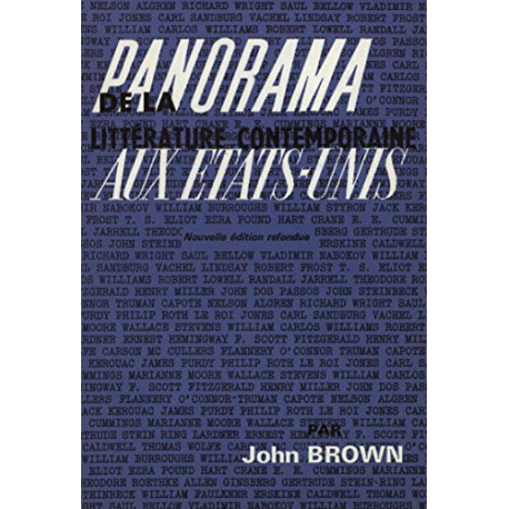 Panorama de la litterature contemporaine aux etats-unis