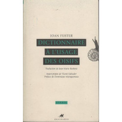 DICTIONNAIRE A L'USAGE DES OISIFS