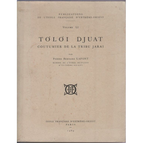 Toloi djuat coutumier de la tribu jarai