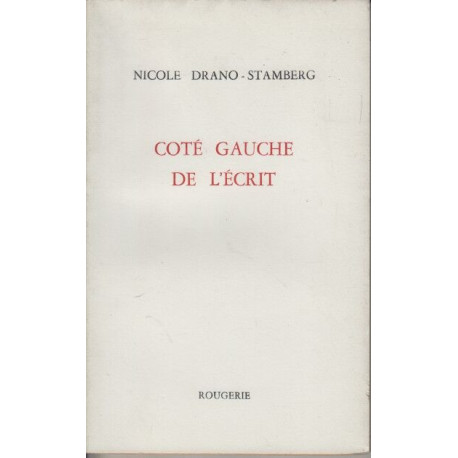Coté gauche de l'écrit