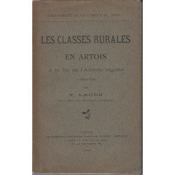 Les classes rurales en artois a la fin de l'ancien regime 1760-1789