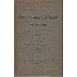 Les classes rurales en artois a la fin de l'ancien regime 1760-1789