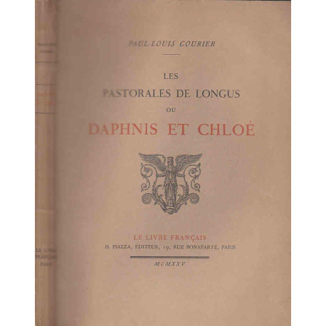 Les pastorales de longus ou daphnis et chloe