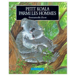 Petit koala parmi les hommes