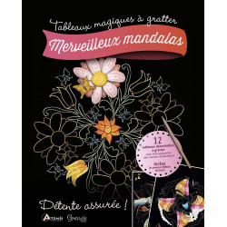 Merveilleux mandalas: 12 tabeaux détachables à gratter inclus le...