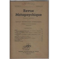 Revue metapsychique avril mai juin 1949