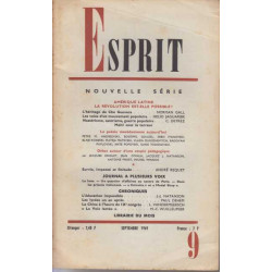 Esprit septembre 1969 numero 9