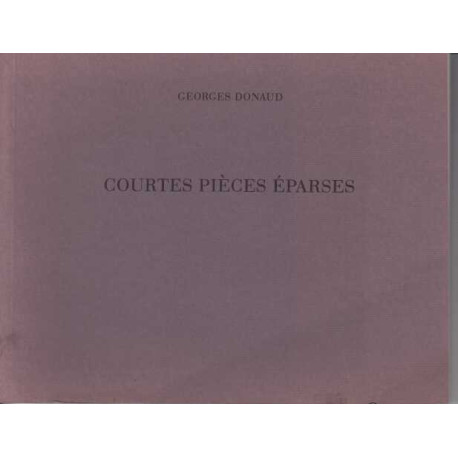 Courtes pieces eparses