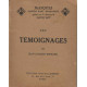 Masques Cahiers D'art Dramatique Tome XXV: Témoignages