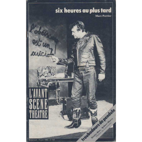 L'avant scene theatre 15 juin 1983 numero 732
