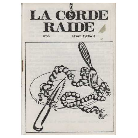 La corde raide numero 22 hiver 1980-81