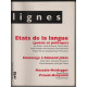 Revue lignes n. 16 : etats de la langue