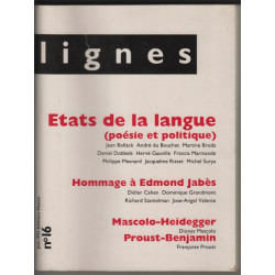 Revue lignes n. 16 : etats de la langue