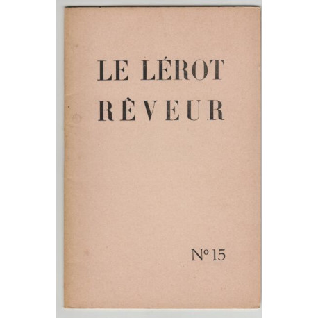 Le Lerot Reveur numero 15
