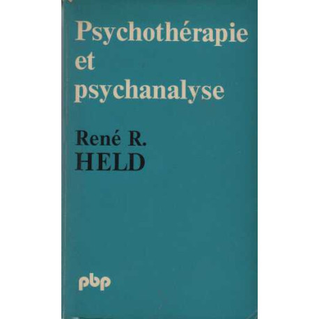 Psychotherapie et psychanalyse