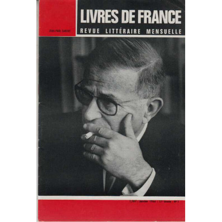 Livres de France janvier 1966 numero 1 jean paul sartre
