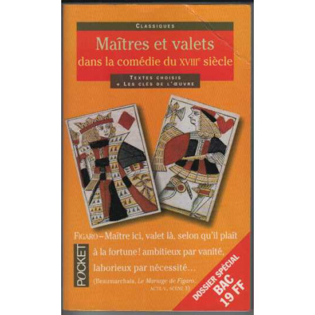 Maîtres et valets dans la comédie du XVIIIe siècle