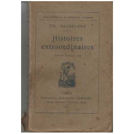 Histoires extraordinaires ( traduit par Charles Baudelaire)