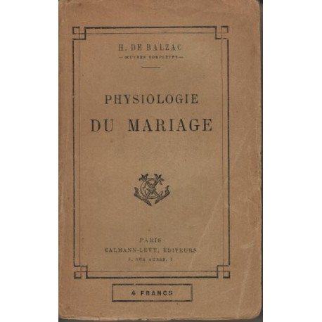 Physiologie du mariage