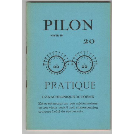 Le pilon numero 20 pratique l'anachronique du poeme