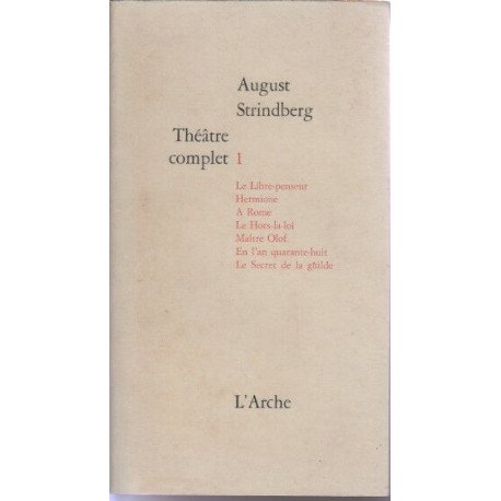 Théâtre complet tome 1