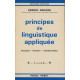 Principes de linguistique appliquee Structure fonction transformation