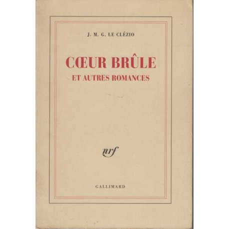 Coeur Brule Et Autres Romances
