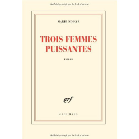Trois femmes puissantes - Prix Goncourt 2009