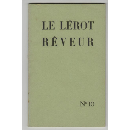 Le Lerot Reveur numero 10