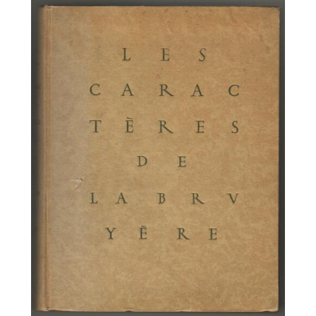Les Caractères : De La Bruyère. Préface de Emile Henriot
