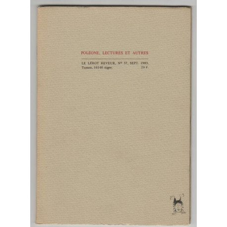 Le Lerot Reveur numero 37 poleone lectures et autres