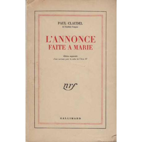 L'annonce faite a marie