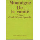De la vanite